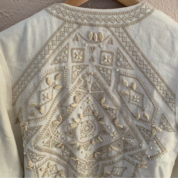 Free People Beaded & Embroidered Oversize Blazer - Picture 6 of 9